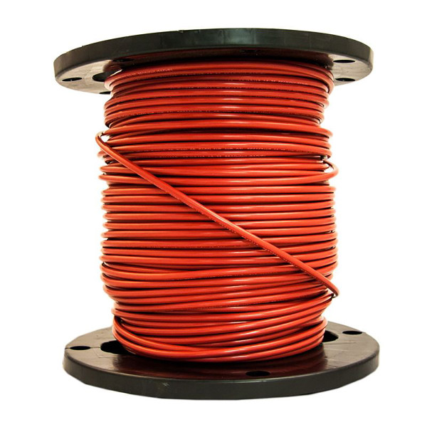 150m Red PV wire 10AWG 1000VDC XLPE Copper